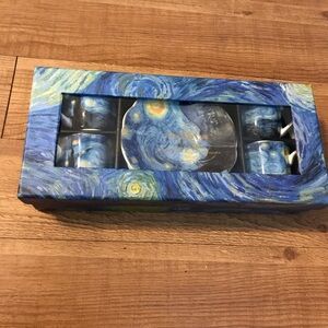 Grace teaware Starry Night espresso time gift set teacup and saucer Set